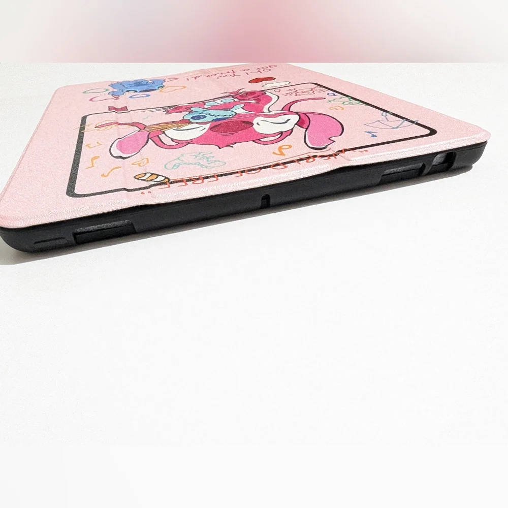 Pink Tablet Case Featuring Lilo & Angel Cartoon Design NWOT